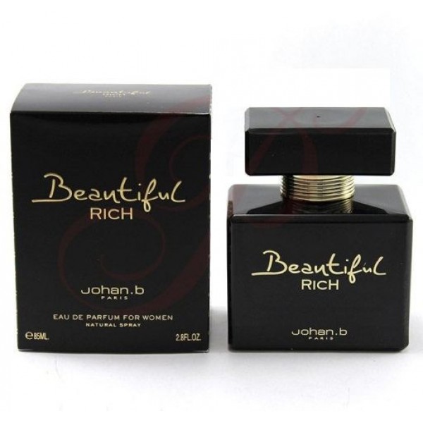 عطر بيوتيفول ريتش للنساء من جوهان ب 85 مل - Beautiful Rich By Johan B For Women 2.8 Oz